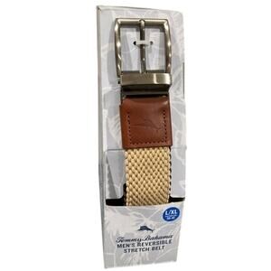 Tommy Bahama Men's Belt Stretch Braided Reversible NEW